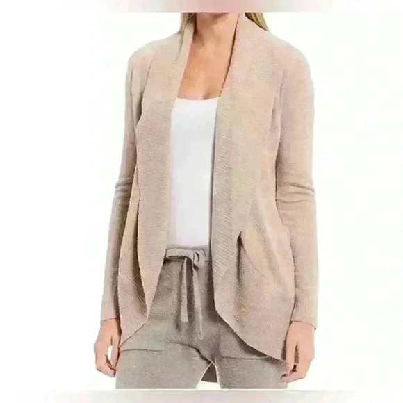 Barefoot Dreams Med Circle CozyChic Lite Shawl Collar Open Front Size XS/S - Picture 1 of 11